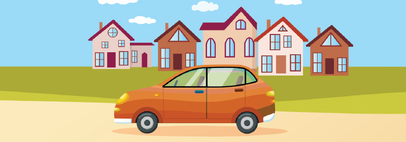 car and house